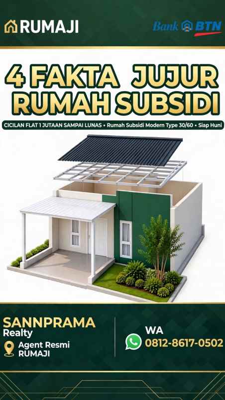 dijual rumah sma 1 ciseeng putat nutug