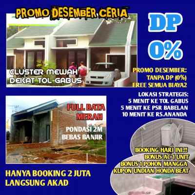dijual rumah sriamur