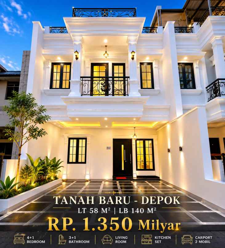 dijual rumah tanah baru