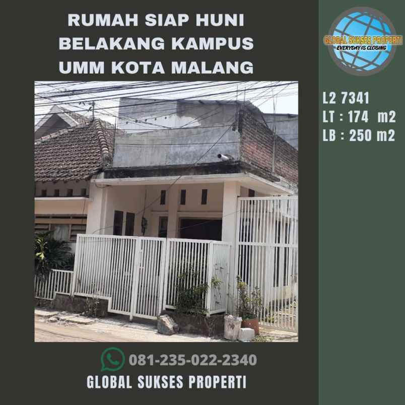 Rumah Super Luas Murah Strategis Di Belakang Kampus Umm Malang