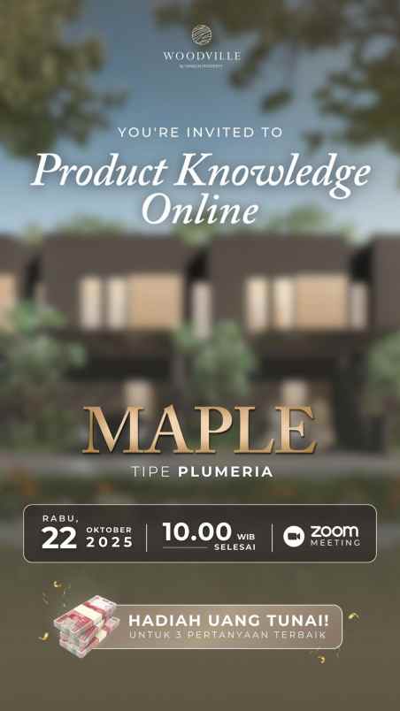 dijual rumah wood ville