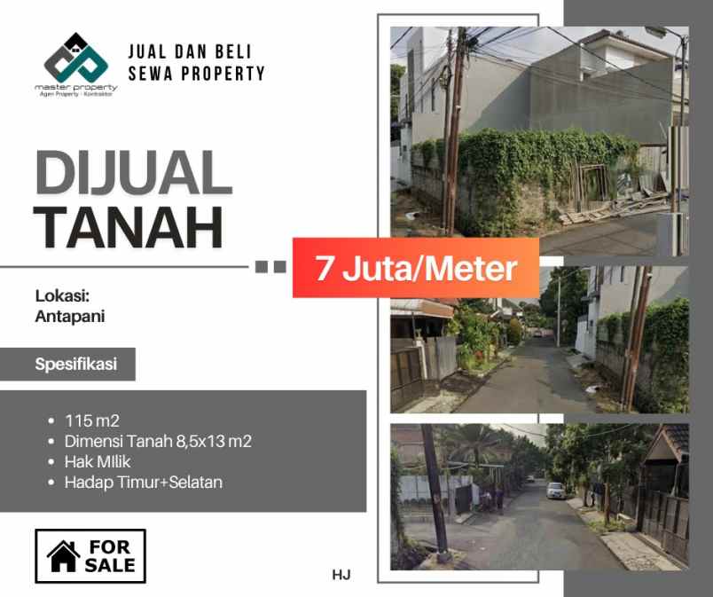 dijual tanah antapani