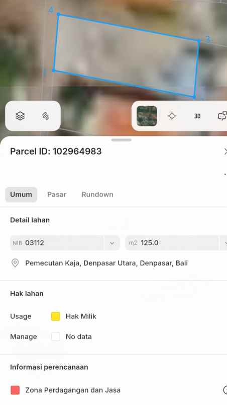 dijual tanah buluh indah