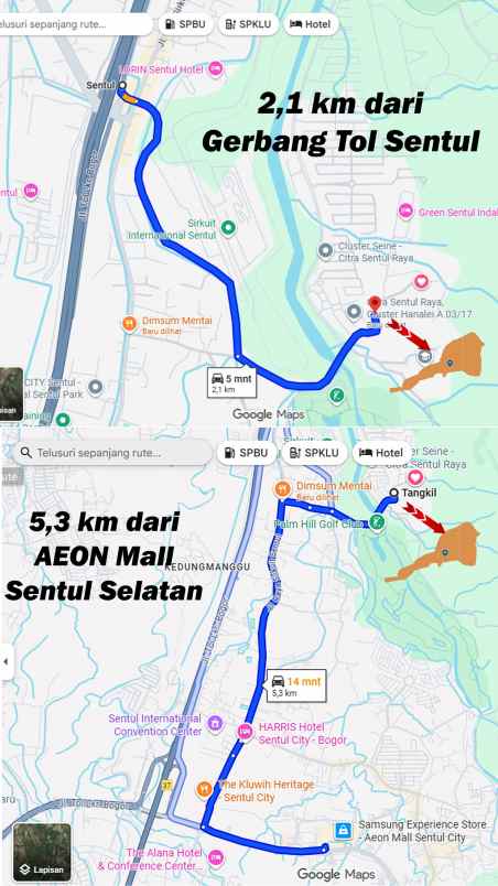 dijual tanah citeureup