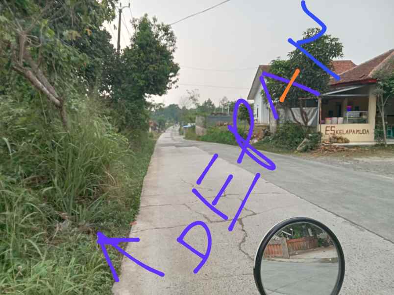dijual tanah di desa koleang kec jasinga