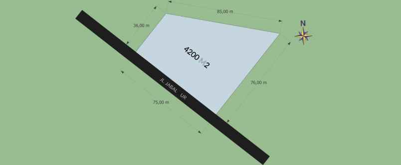 dijual tanah dijual tanah di jl jabal