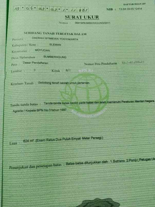 dijual tanah dijual tanah di jl klangon