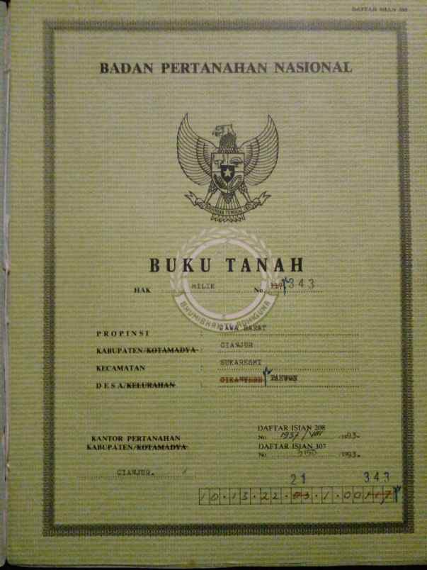 dijual tanah jalan cikanyere kecamatan