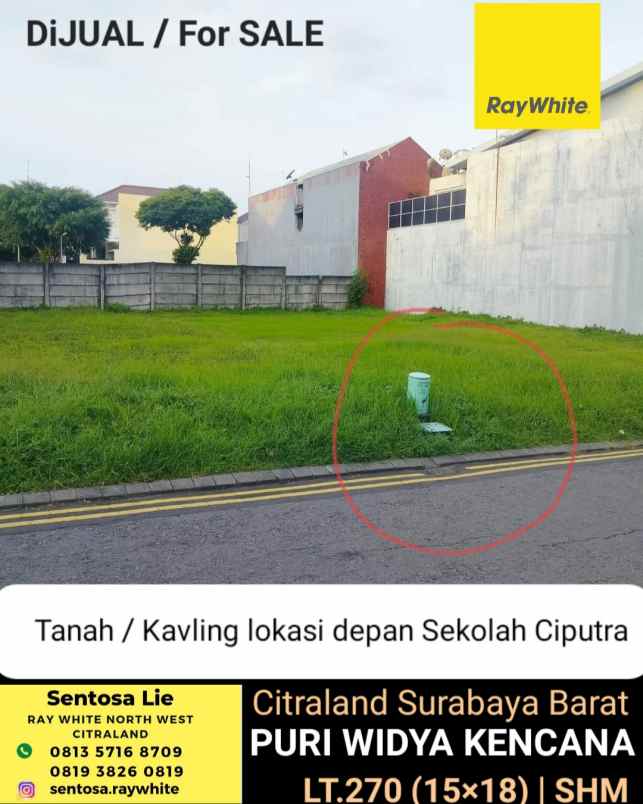 dijual tanah jalan puri widya kencana