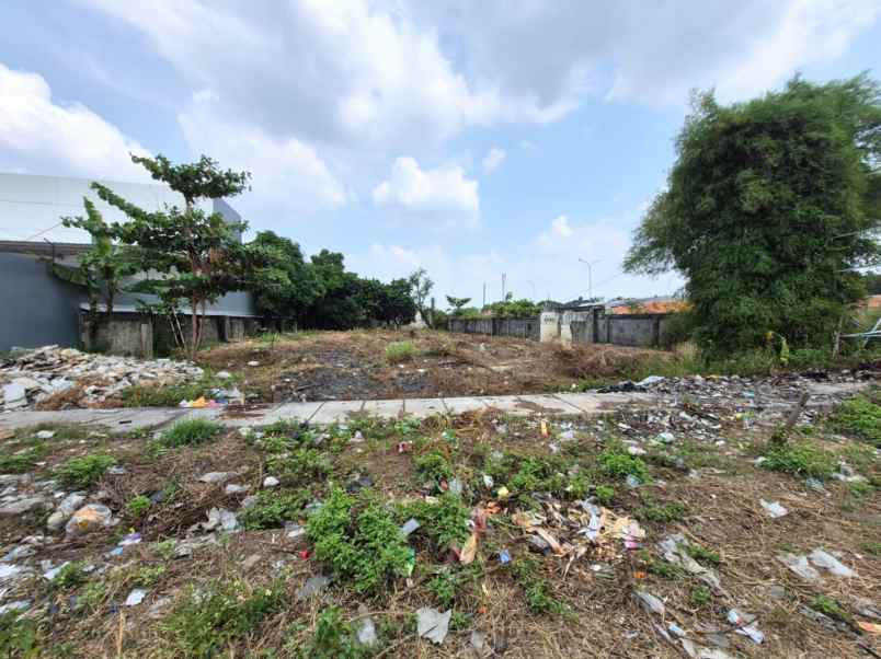 dijual tanah jalan raya setu bekasi