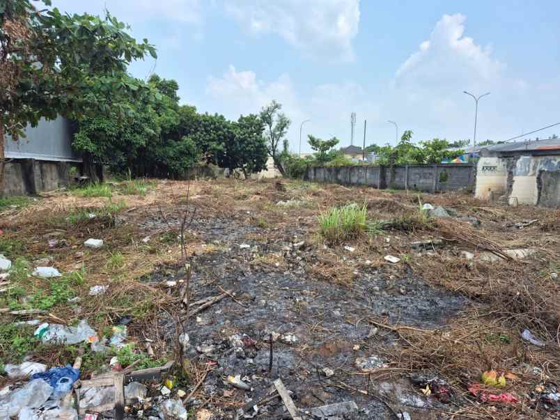 dijual tanah jalan raya setu bekasi