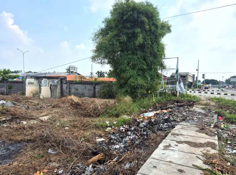 dijual tanah jalan raya setu bekasi