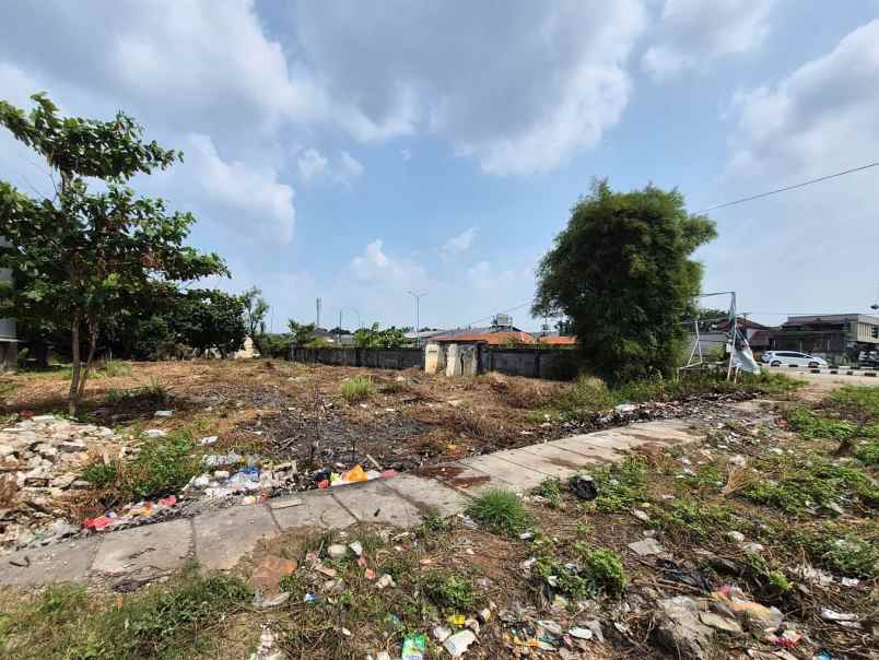 dijual tanah jalan raya setu bekasi