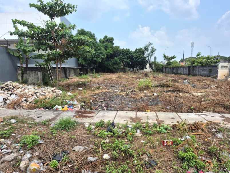 dijual tanah jalan raya setu bekasi