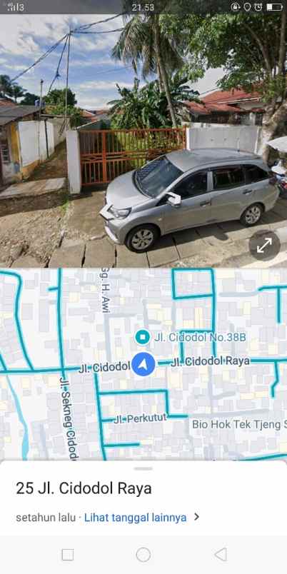 dijual tanah jl cidodol raya no 38b