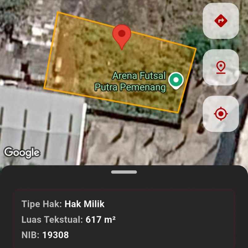 dijual tanah jl goa gong