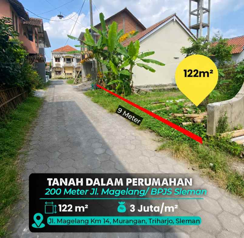 dijual tanah jl magelang
