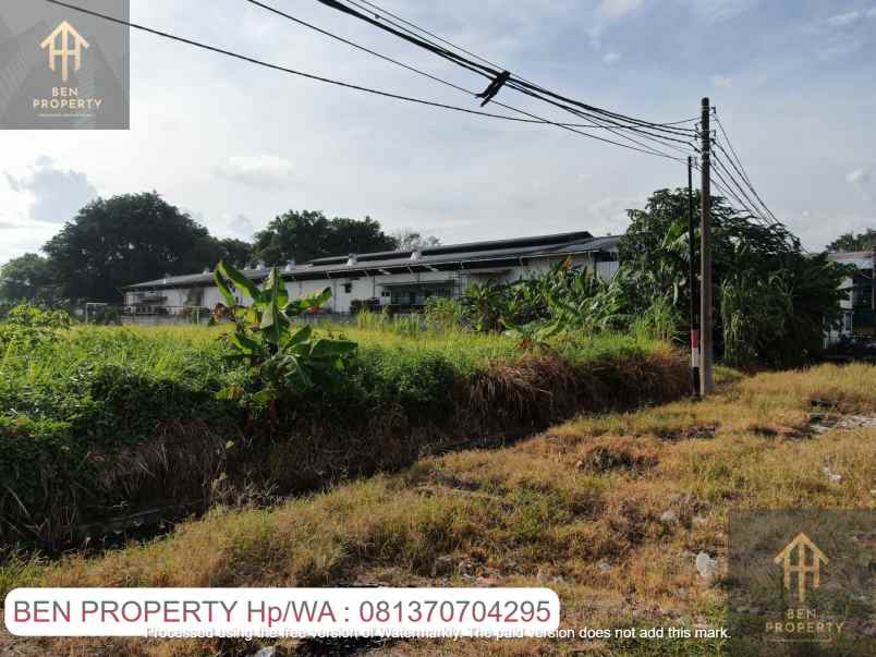 dijual tanah jl raya serang kawasan