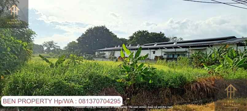 dijual tanah jl raya serang kawasan