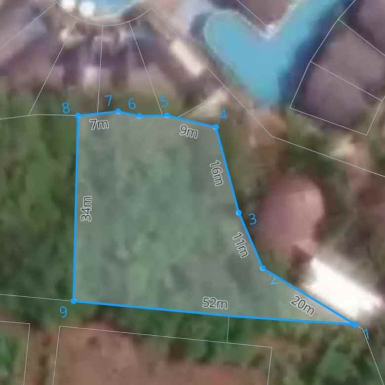 dijual tanah jl sawangan residence