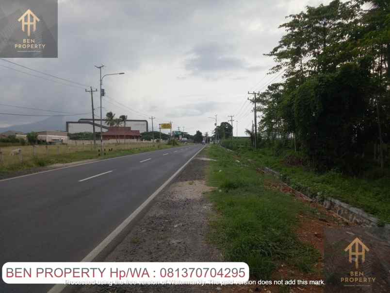 dijual tanah jl soekarno hatta kalianda