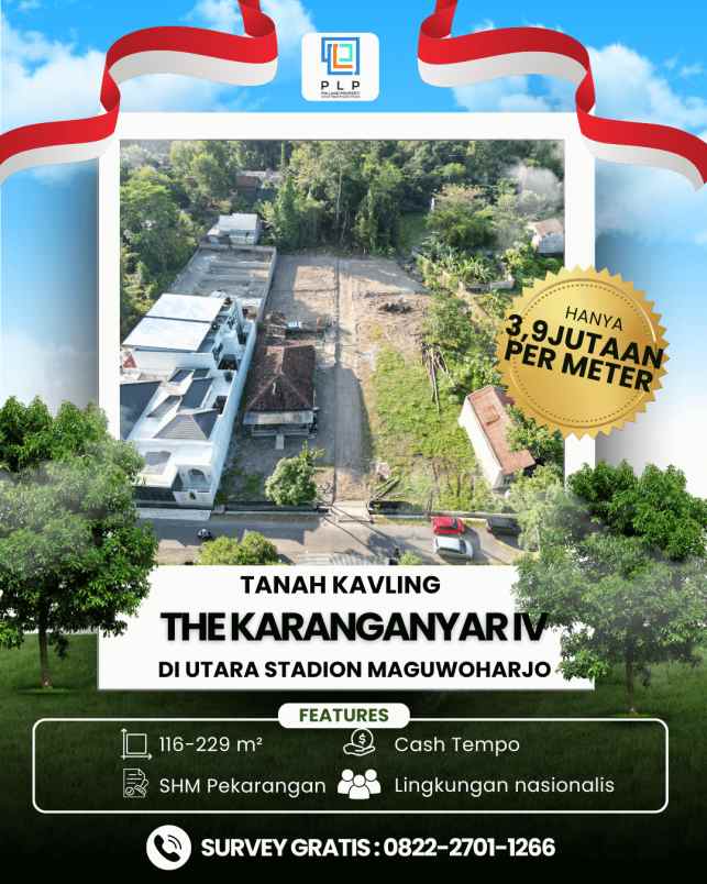 dijual tanah karanganyar wedomartani