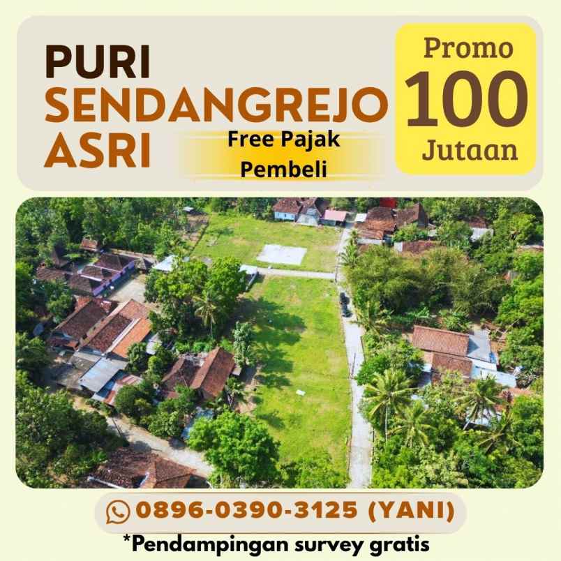 dijual tanah kedungprahu sendangrejo