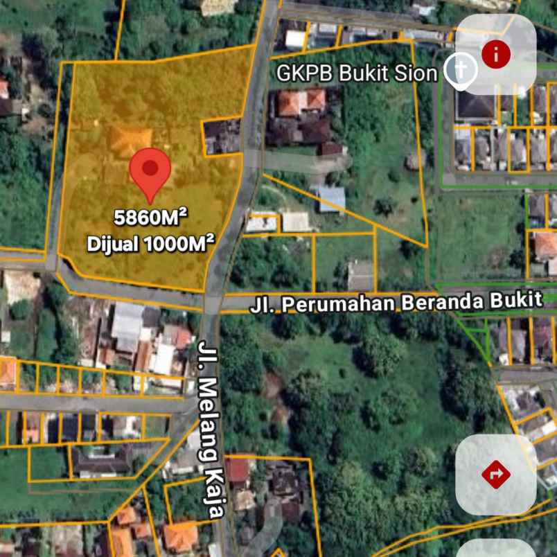 dijual tanah kutuh ungasan goa gong