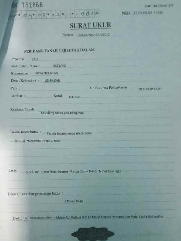 dijual tanah kutuh ungasan goa gong