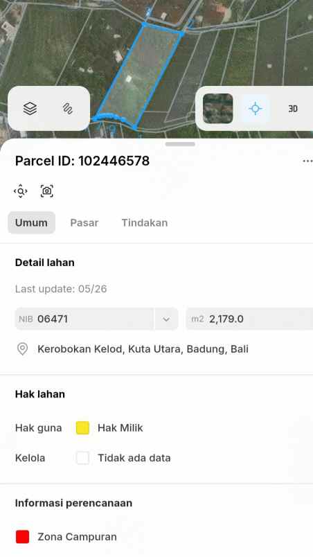 dijual tanah kuwum