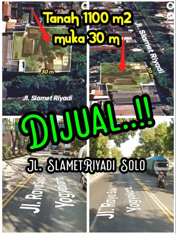 dijual tanah laweyan solo