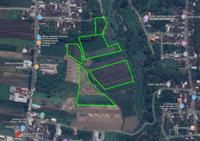 dijual tanah raya pacet