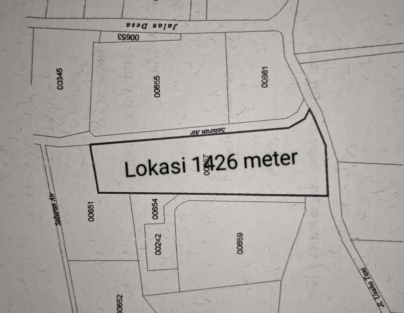 dijual tanah sawah produktif akses jl mobil