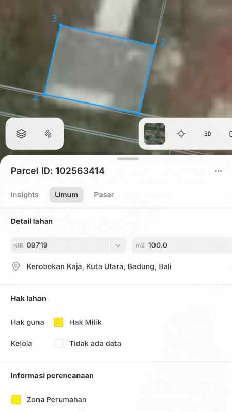 dijual tanah sumerta