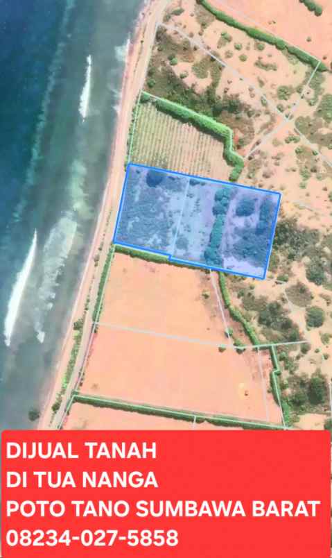 dijual tanah tua nanga sumbawa barat