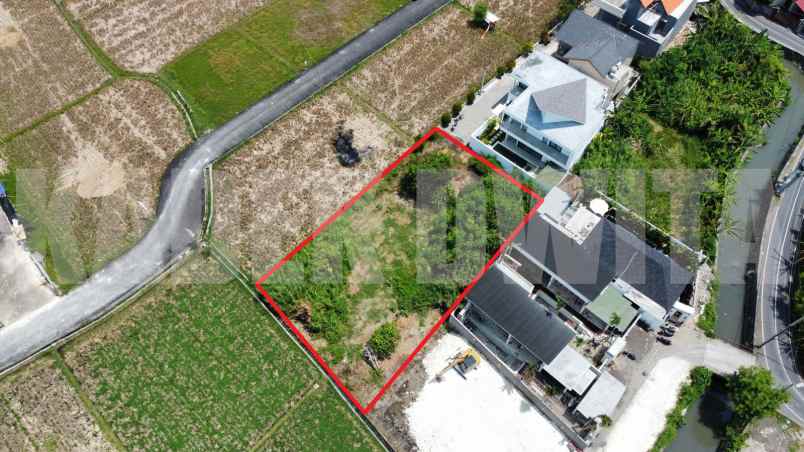 dijual tanah view sawah amanlane sunset road seminyak