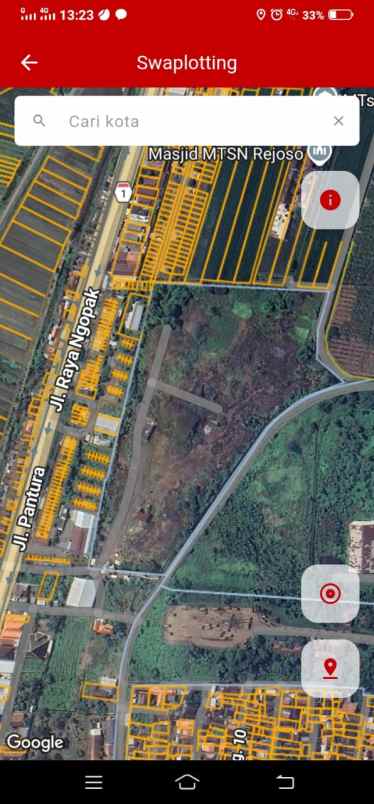 dijual tanah zona industri di pasuruan