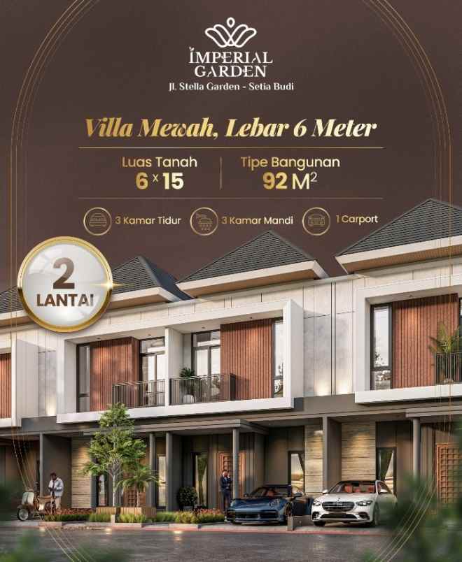 dijual villa jalan stella raya