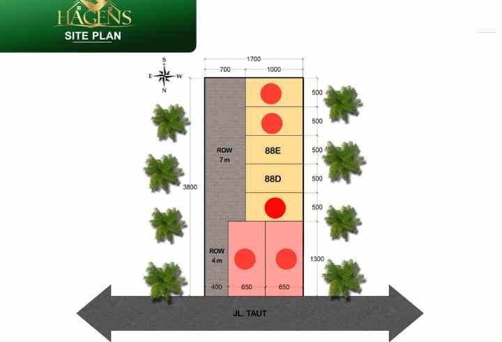 dijual villa jalan taut tempuling pasar