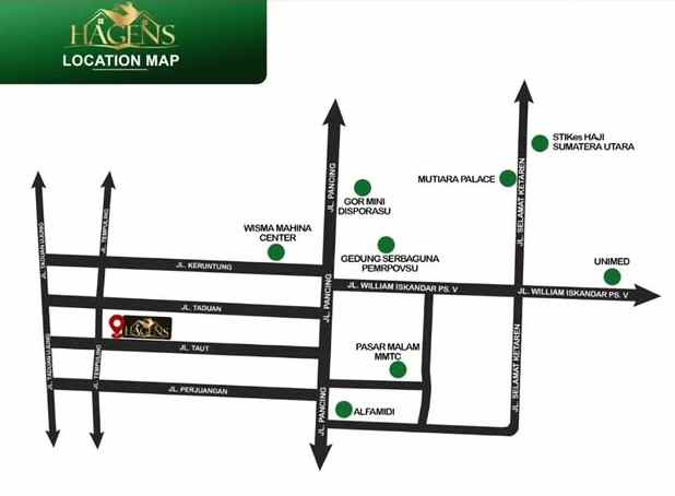 dijual villa jalan taut tempuling pasar