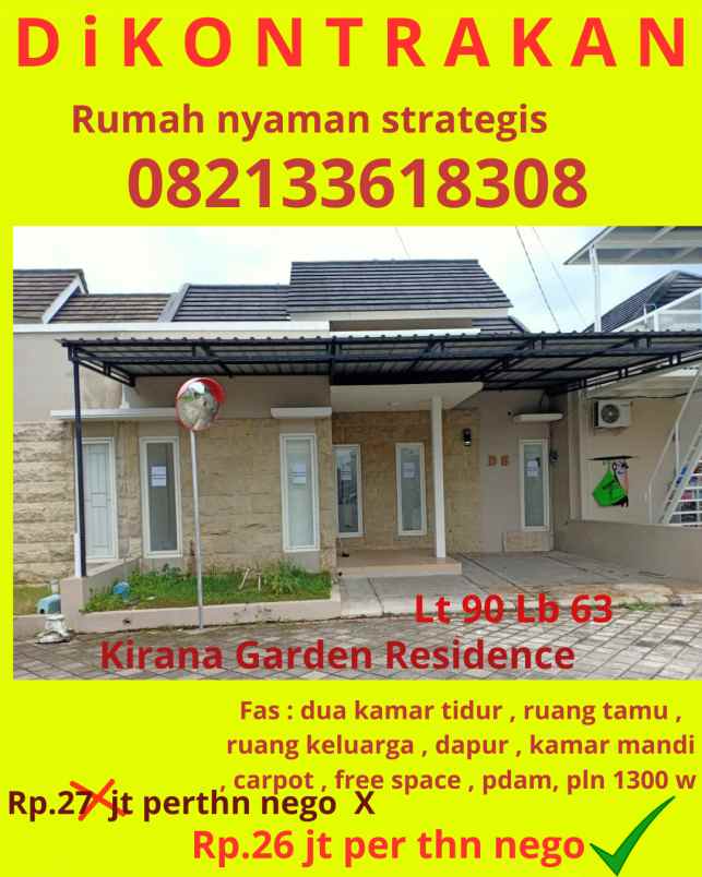 dikontrakan rumah nyaman strategis jogja