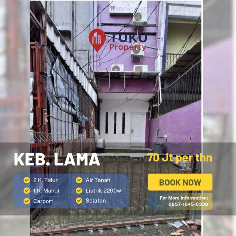 disewakan ruko 3 lantai di kebayoran lama