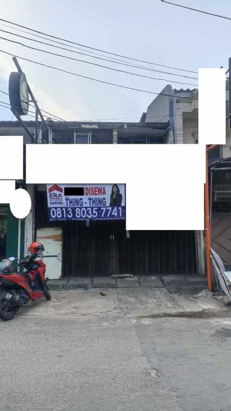 disewakan ruko gudang kantor sumagung kelapa gading