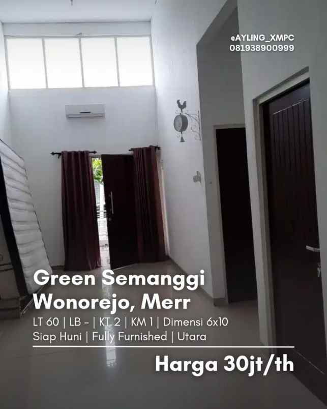 disewakan rumah green semanggi