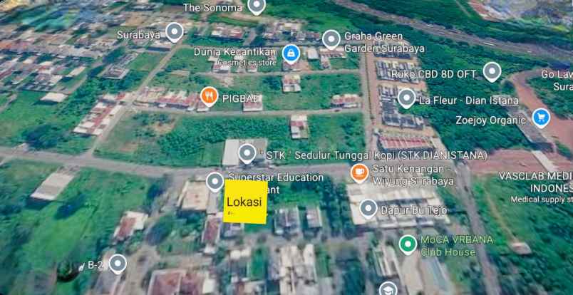 disewakan tanah jalan dian istana blok dpr