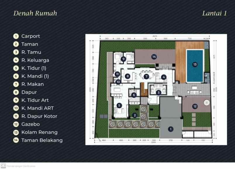 hanya 1 unit rumah mewah di katulampa kota bogor