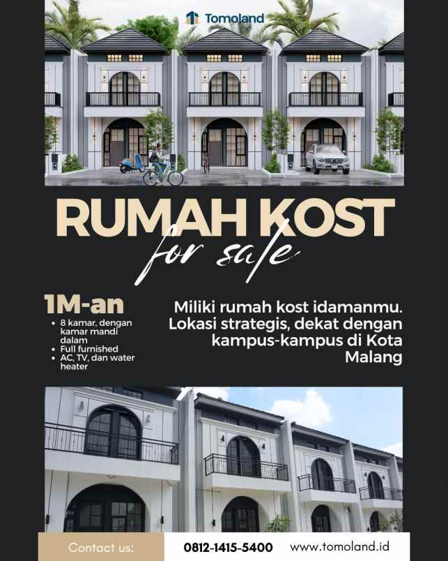 hub jual rumah kost malang dekat kawasan kuliner