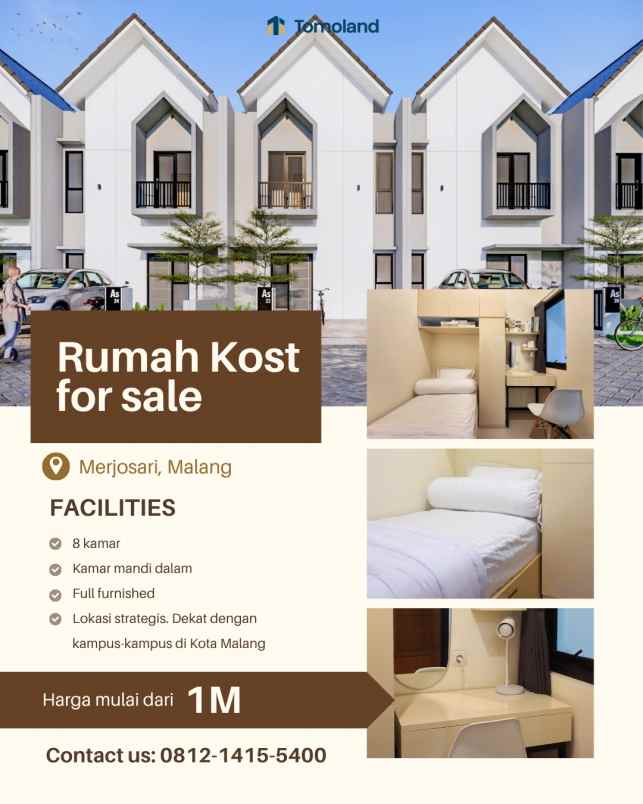 hub jual rumah kost malang potensi penghasilan tinggi