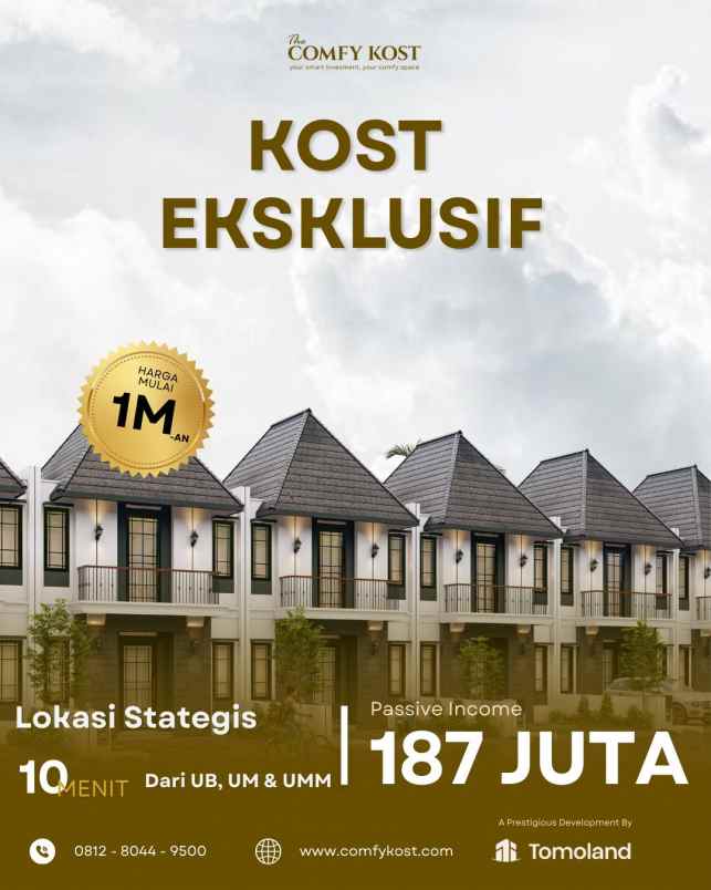 hub peluang investasi rumah kost di malang mulai 1 mi