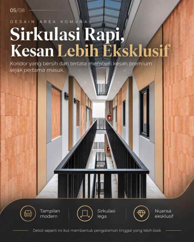 jual kost premium ada liftnya dekat kampus ui depok